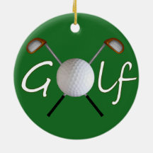 Golf Christmas Tree Ornament