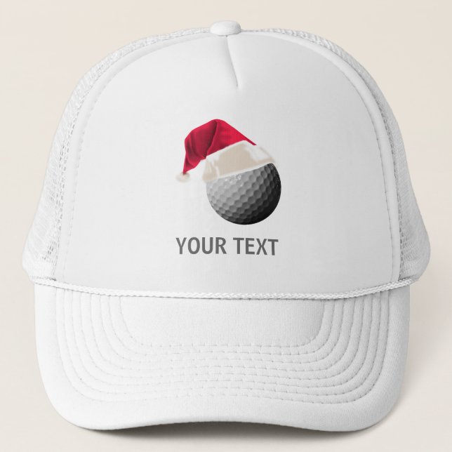 golf christmas trucker hat (Front)