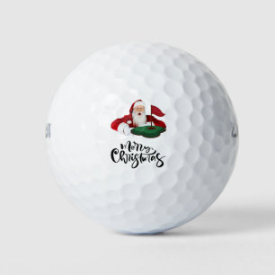 Golf Christmas with Santa Claus   Golf Balls