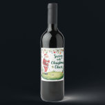 Golf Christmas with Santa Claus with funny text  Wine Label<br><div class="desc">Golf Christmas with Santa Claus with funny text Wine Label 

for Coach,  Instructor,  teacher,  friends,  mum,  dad,  girlfriend/boyfriend,  co-worker,  hostess,  neighbour,  him/her,  couples,  grandparents,  boss,  friend,  family,  in-laws,  squad,  team, </div>