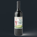 Golf Christmas with Santa Claus with funny text  Wine Label<br><div class="desc">Golf Christmas with Santa Claus with funny text Wine Label 

for Coach,  Instructor,  teacher,  friends,  mum,  dad,  girlfriend/boyfriend,  co-worker,  hostess,  neighbour,  him/her,  couples,  grandparents,  boss,  friend,  family,  in-laws,  squad,  team, </div>