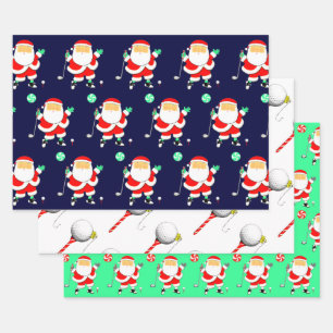 Golf Christmas Wrapping Paper