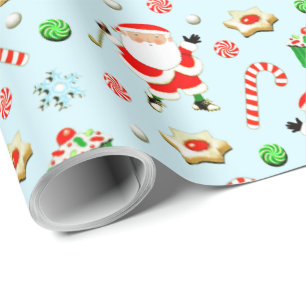 golf Christmas Wrapping Paper