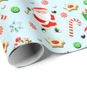 golf Christmas Wrapping Paper