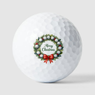 Golf Christmas Wreath  Balls