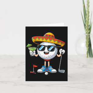 Golf cinco de mayo golfing  card