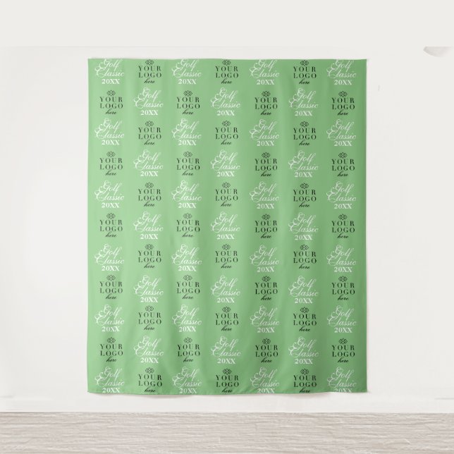Golf Classic Backdrop Step and Repeat Tapestry (Front)