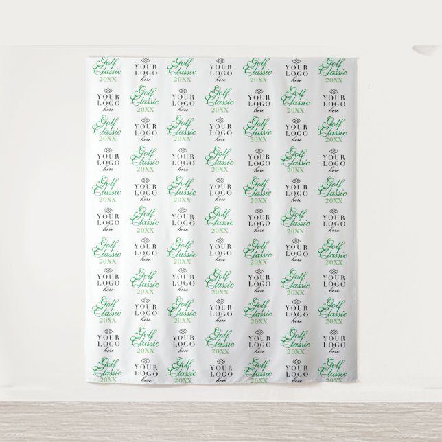 Golf Classic Backdrop Step and Repeat Tapestry (Front)