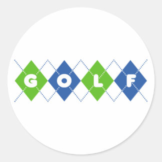 Golf Classic Round Sticker