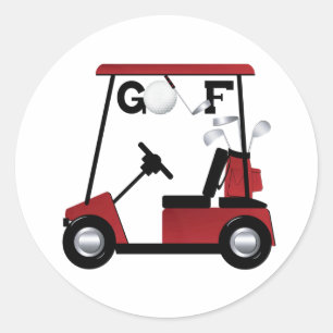 Golf Classic Round Sticker