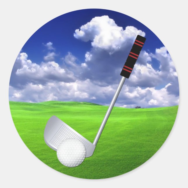 Golf Classic Round Sticker (Front)