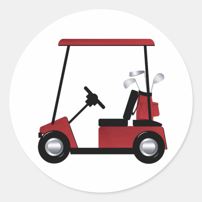 Golf Classic Round Sticker (Front)