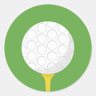Golf Classic Round Sticker