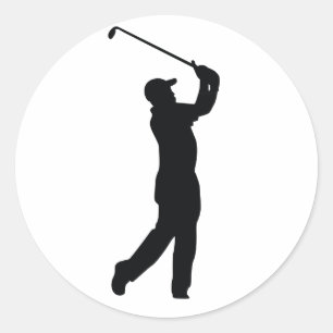 Golf Classic Round Sticker