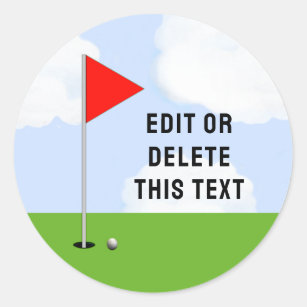 Golf  classic round sticker