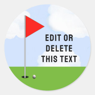 Golf  classic round sticker