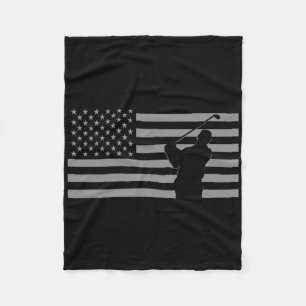 Golf Clothing Apparel Gifts For Golfers American F Fleece Blanket