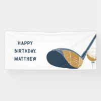 Golf Club and Ball Personalised Golfers Birthday
