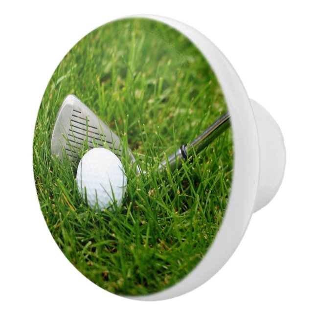 Golf Club and Golf Ball Ceramic Knob (Right)