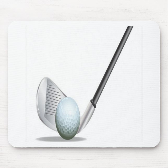 Golf club and golf ball design mouse mat (Front)