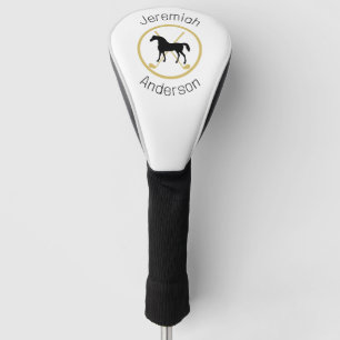 Golf Club and Horse Personalised Golf Head Cover