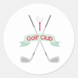 Golf Club Classic Round Sticker