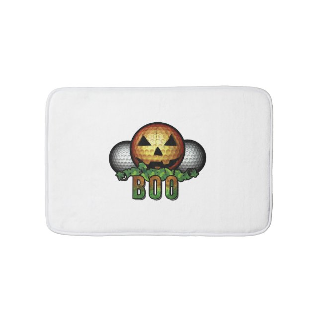 Golf Club Course Halloween Golfer Retirement Gift Bath Mat (Front)
