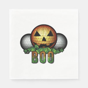 Golf Club Course Halloween Golfer Retirement Gift Napkin