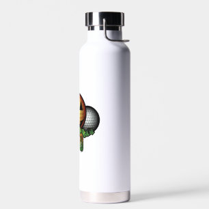 Golf Club Course Halloween Golfer Retirement Gift Water Bottle