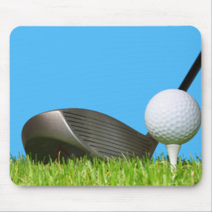 Golf Club Driver and ball Mouse Mat