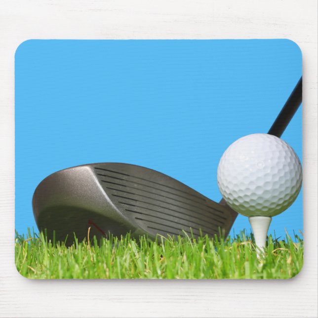 Golf Club Driver and ball Mouse Mat (Front)