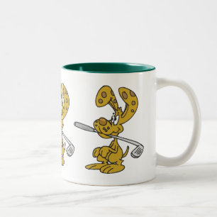 Golf Club Fetching Rabbit Ceramic Mug