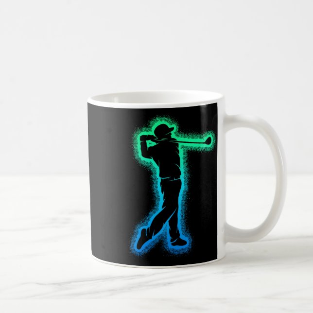Golf Club Golfer Kids Boys Men Golfing  Coffee Mug (Right)