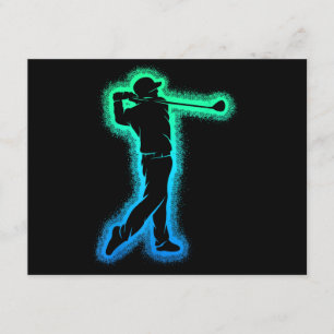 Golf Club Golfer Kids Boys Men Golfing Enclosure Card