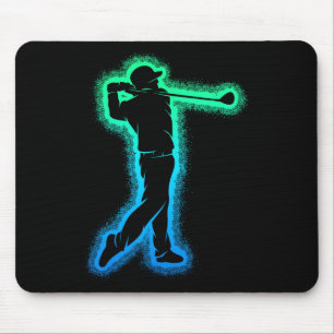 Golf Club Golfer Kids Boys Men Golfing Mouse Mat