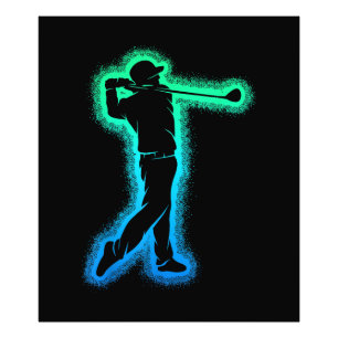 Golf Club Golfer Kids Boys Men Golfing Photo Print