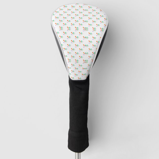 Golf club head cover with a sleek design (Front)