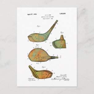 GOLF CLUB HEADS PATENT - Postcards