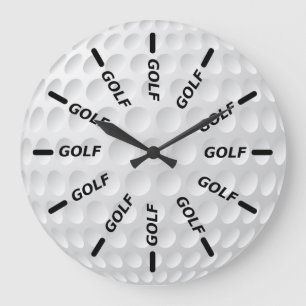 Golf Club Large Clock