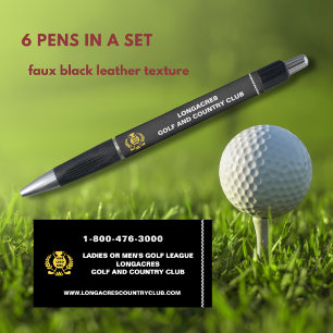 Golf Club & League Logo Phone Leather Texture 
