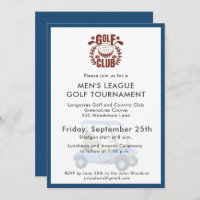 Golf Club Men's League Tournament Logo 