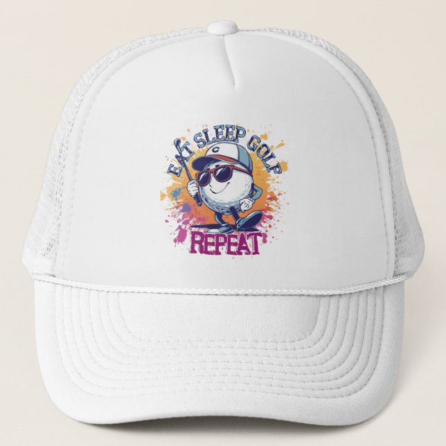 Golf Club Name Custom Trucker Hat  (Front)