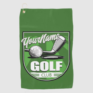 Golf Club NAME Pro Golfer Player Personalised Golf Towel