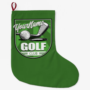 Golf Club NAME Pro Golfer Player Personalised   Large Christmas Stocking
