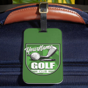 Golf Club NAME Pro Golfer Player Personalised   Luggage Tag