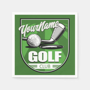 Golf Club NAME Pro Golfer Player Personalised   Napkin