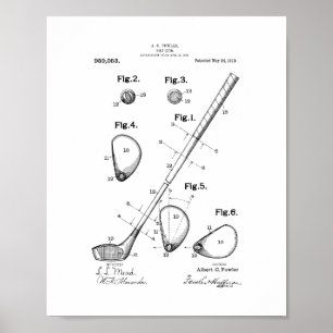Golf-club Patent Poster