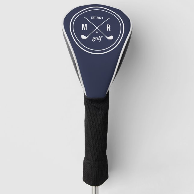 Golf CLub personalised logo monogram any colour Head Cover (Front)