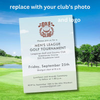 Golf Club Photo Men's League Tournament Logo  