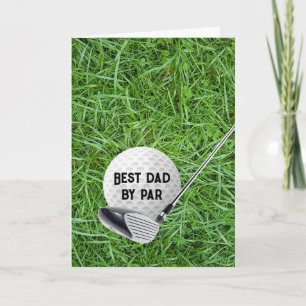 Golf Club with Ball For Birthday Card